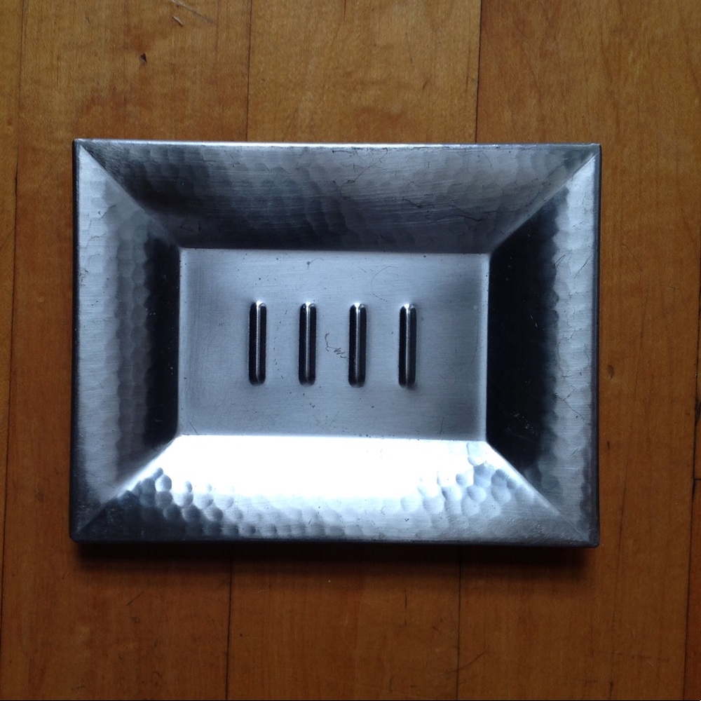 Stainless Steel Soap Dish Contemporary Design 5 X4